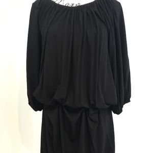 Talbots Black dress with elastic waist Size M